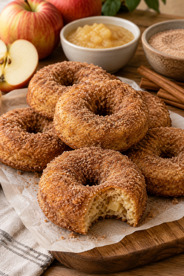 Apple Cinnamon Baked Donuts