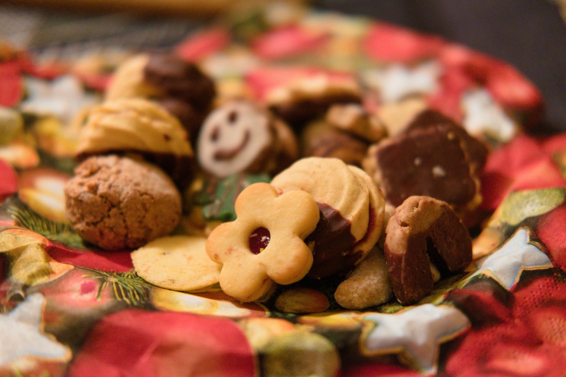 Christmas cookies on a plate